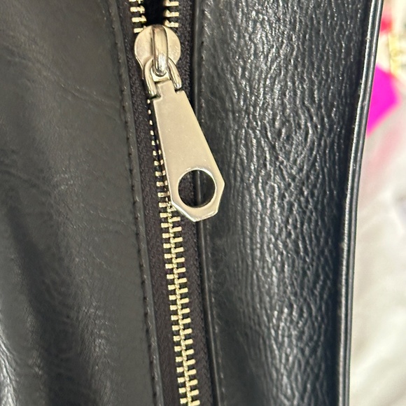 Rebecca Minkoff Black Soft Leather Work Tote Expandable Large Business Mom - Picture 6 of 9